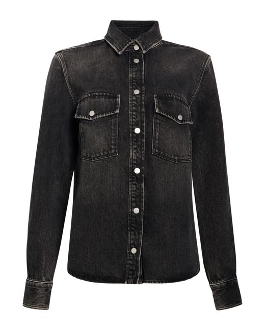 Jacob Cohen Black Charcoal Denim Outerwear Cotton, Lyocell