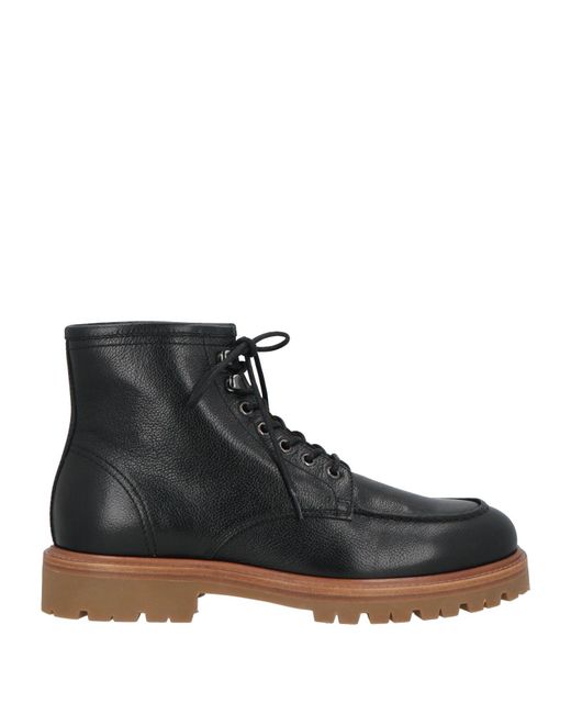 Brunello Cucinelli Black Ankle Boots Leather for men