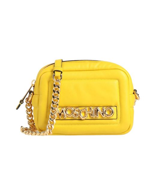 Moschino Yellow Cross-Body Bag