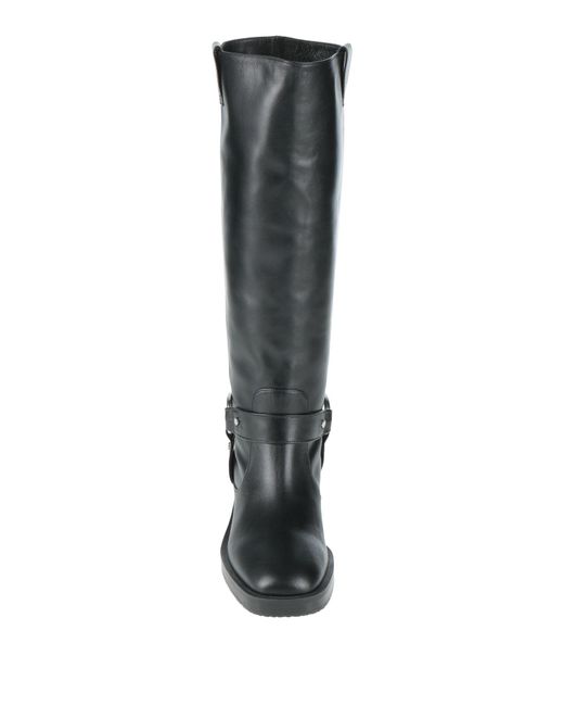 Stuart Weitzman Black Boot Leather
