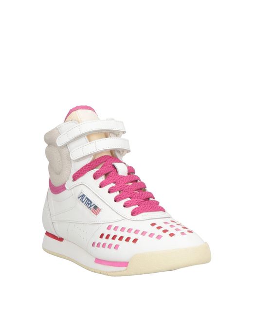 Autry Pink Sneakers Leather