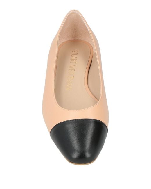 Stuart Weitzman Natural Blush Ballet Flats Leather