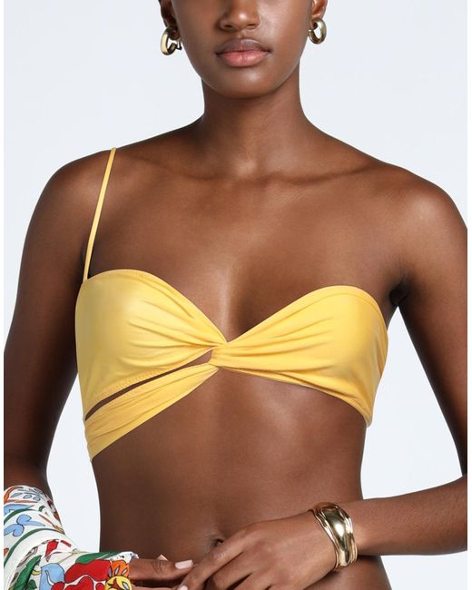 Jacquemus Yellow Bikini Top