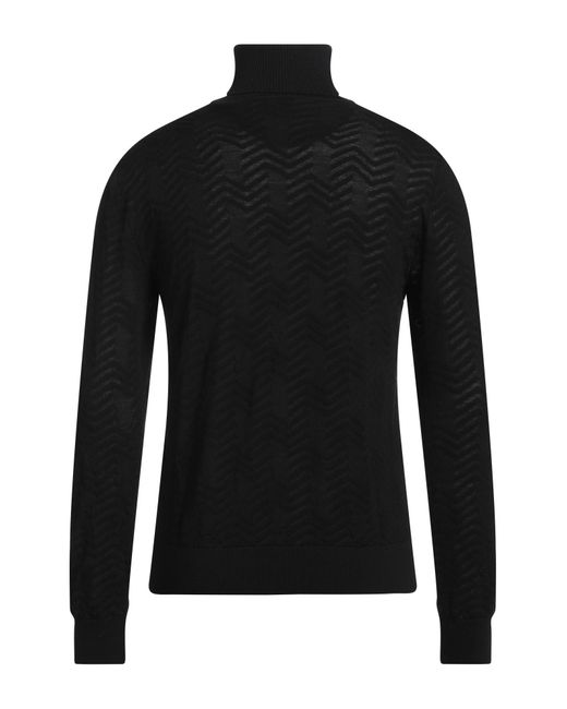 Missoni Black Turtleneck Wool, Viscose for men