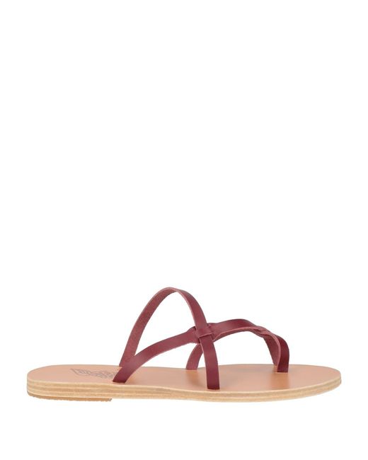Ancient Greek Sandals Pink Thong Sandal Leather