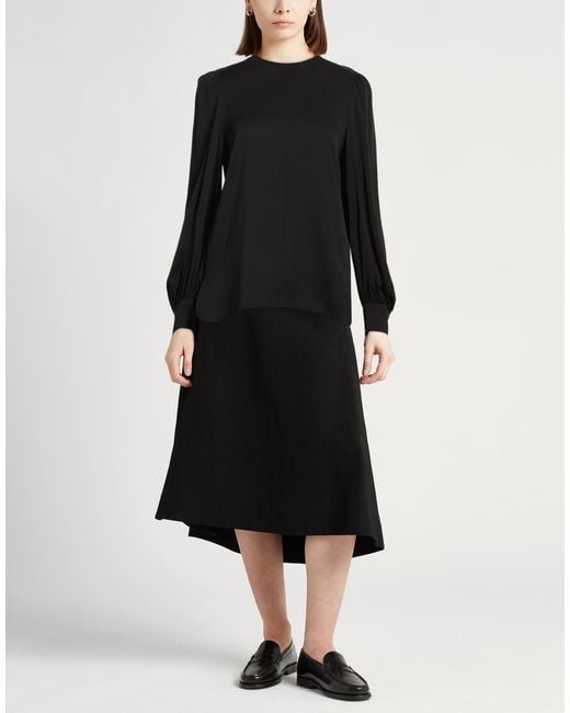 Max Mara Black Top Silk