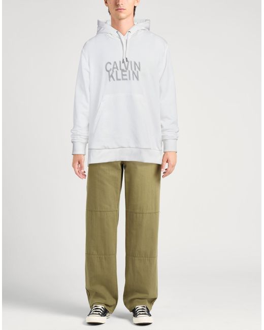 Calvin Klein Gray Sweatshirt Cotton for men