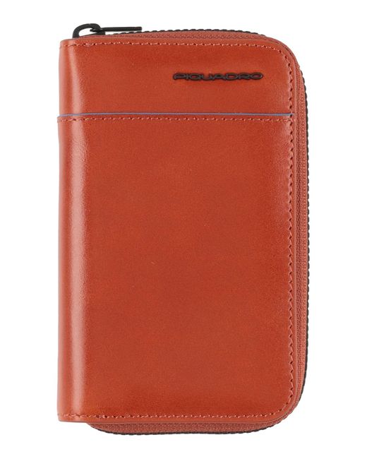 Piquadro Orange Wallet for men