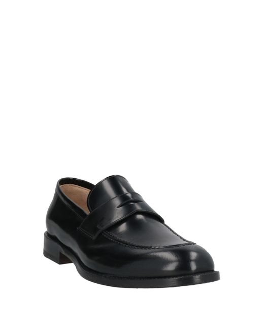 LABORATORIO 38 Black Loafers Leather for men