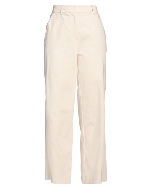 SFIZIO STUDIO White Pants Cotton, Polyester, Elastane