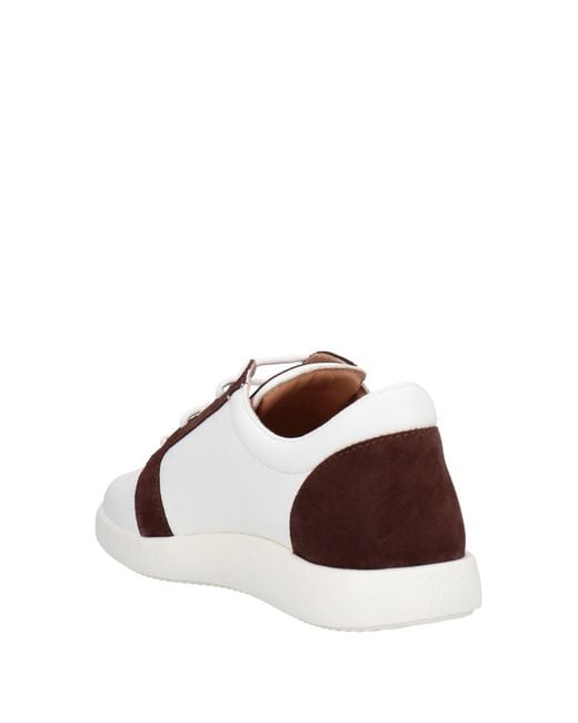 Giuseppe Zanotti Leather Trainers in Brown for Men | Lyst