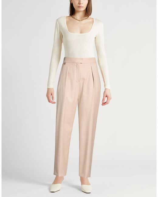 Agnona Natural Sand Pants Wool