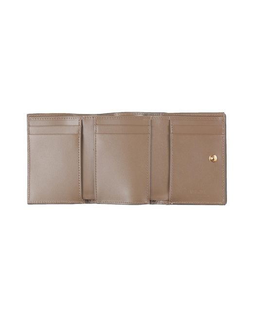 Versace Brown Khaki Wallet Calfskin