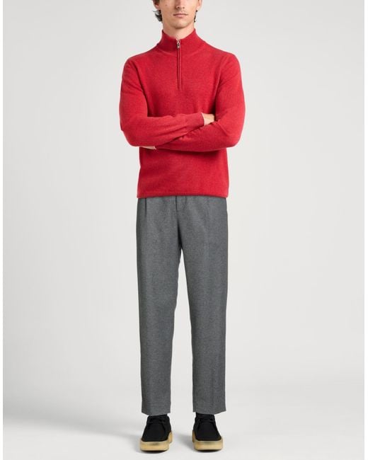 Maison Kitsuné Gray Pants Wool, Polyamide for men