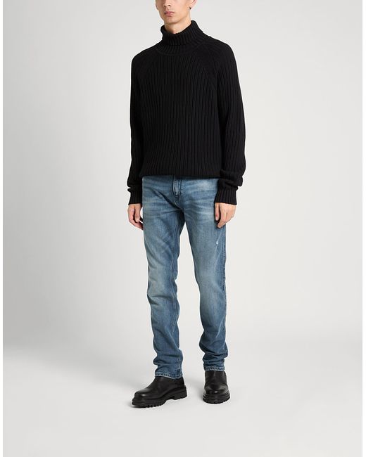 HUGO Black Turtleneck Cotton for men