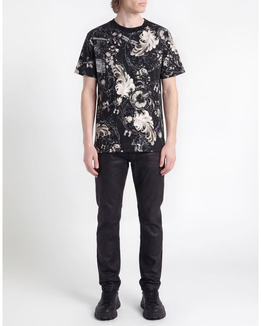 Versace Jeans Couture Black T-Shirt Cotton for men