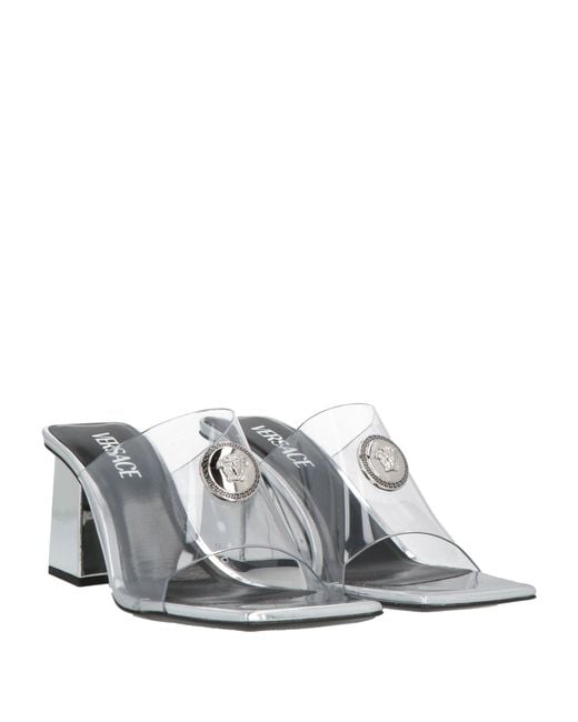 Versace White Sandals Pvc