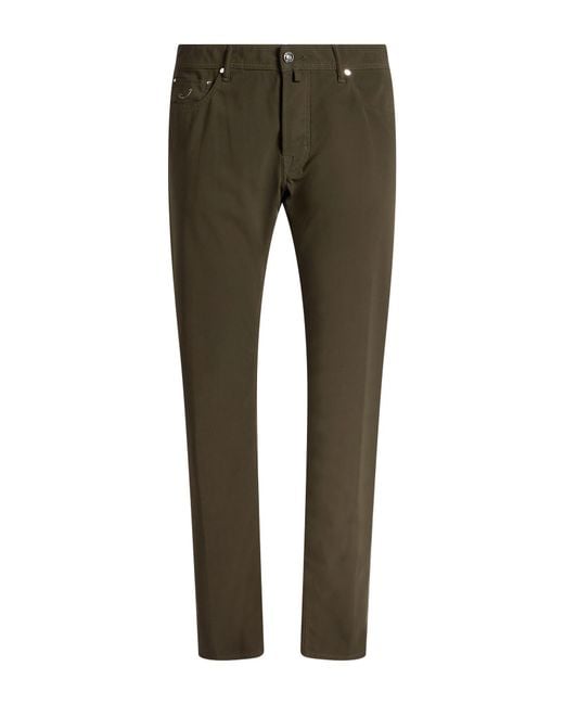 Jacob Cohen Gray Military Pants Polyimide, Elastane for men