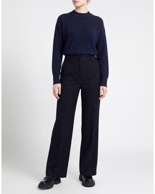 Forte_forte Blue Midnight Pants Polyester, Viscose, Metallic Polyester, Elastane
