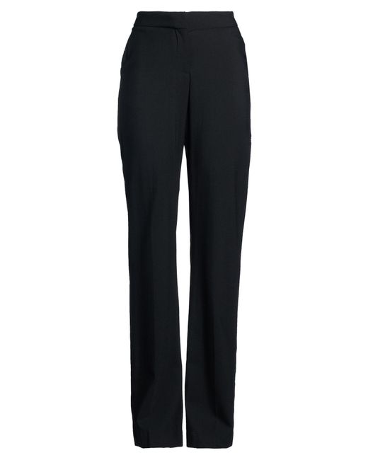 David Koma Blue Pants Wool, Elastane