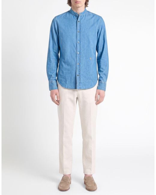 Jacob Cohen Blue Shirt Cotton for men