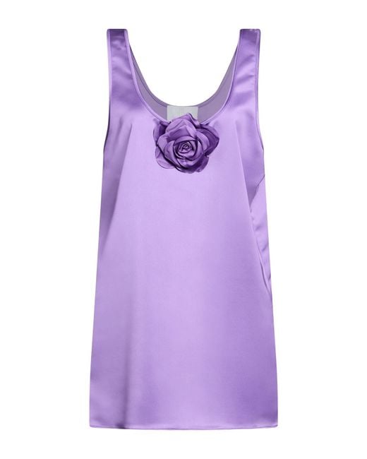 GIUSEPPE DI MORABITO Purple Mini Dress Polyester, Elastane