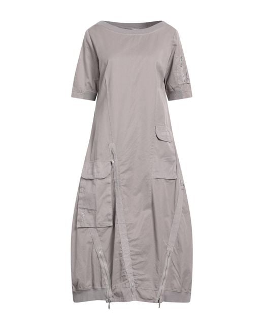 European Culture Gray Midi Dress