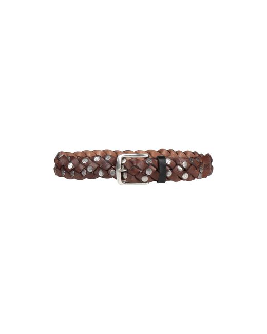 diesel brown leather belt