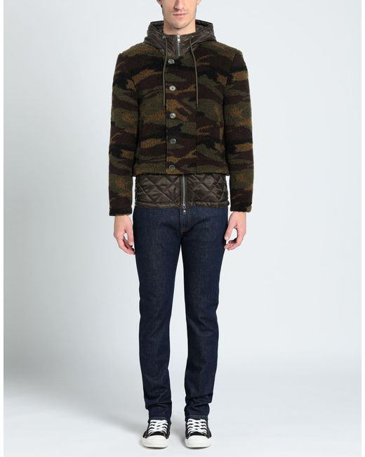 Daniele Alessandrini Black Military Jacket Polyester, Acrylic for men