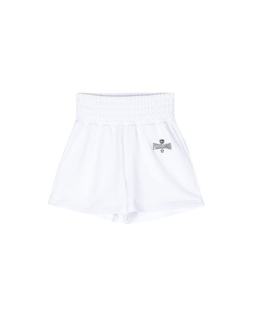 Chiara Ferragni White Shorts & Bermudashorts