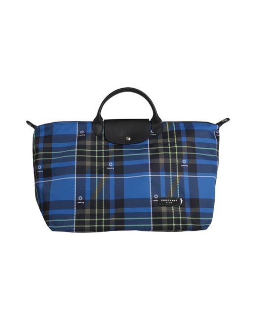 Longchamp Blue Whith Econyl -- Handbag Textile Fibers, Cowhide