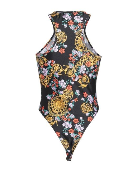 Versace Jeans Couture White Bodysuit Polyamide, Elastane