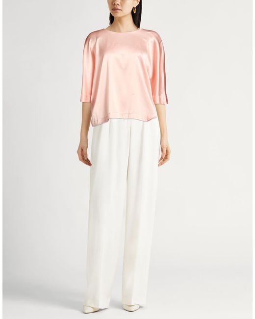 Roberto Collina Pink Top Silk, Elastane