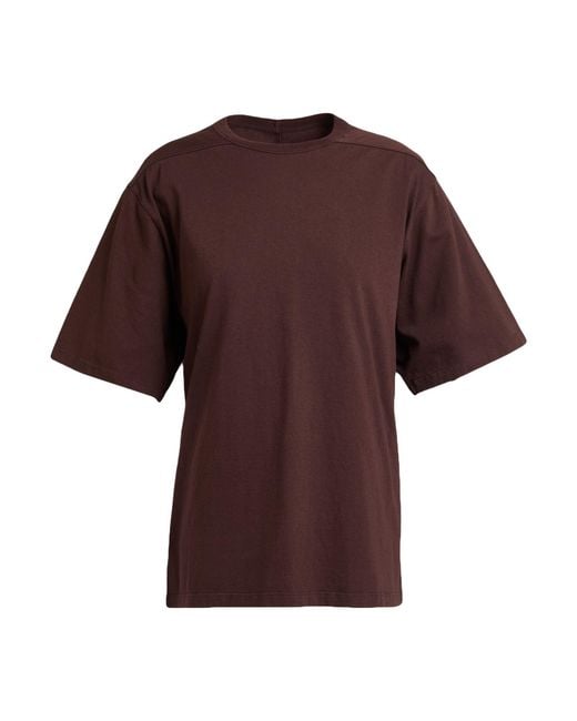Rick Owens Red Dark T-Shirt Cotton