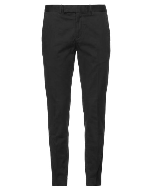 PT Torino Black Pants Cotton, Elastane for men