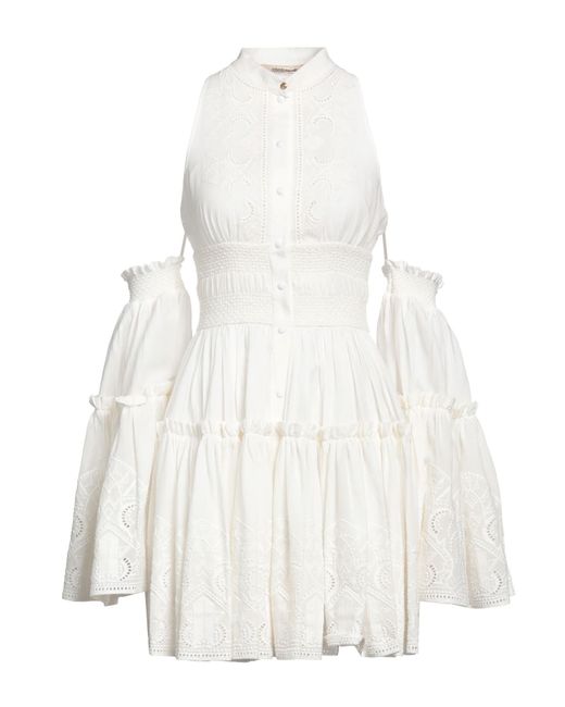 Roberto Cavalli White Mini Dress