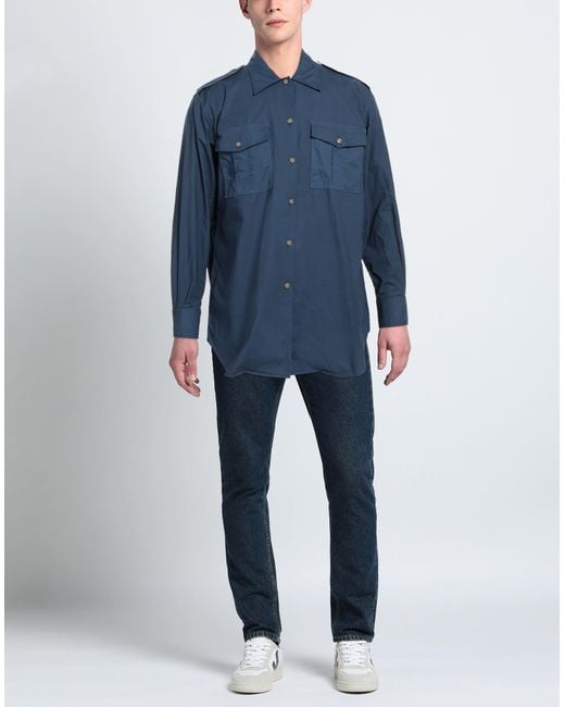 Massimo Alba Blue Shirt for men