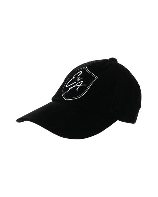 Armani hat sales black