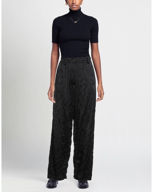 Masnada Black Pants Acetate, Wool