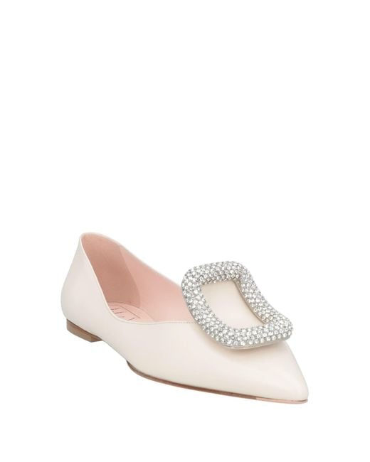 Roger Vivier Natural Ballet Flats