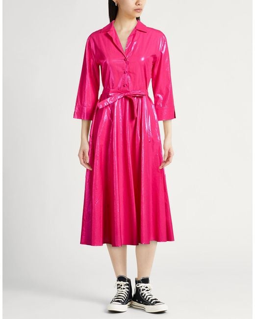 Jucca Pink Midi Dress