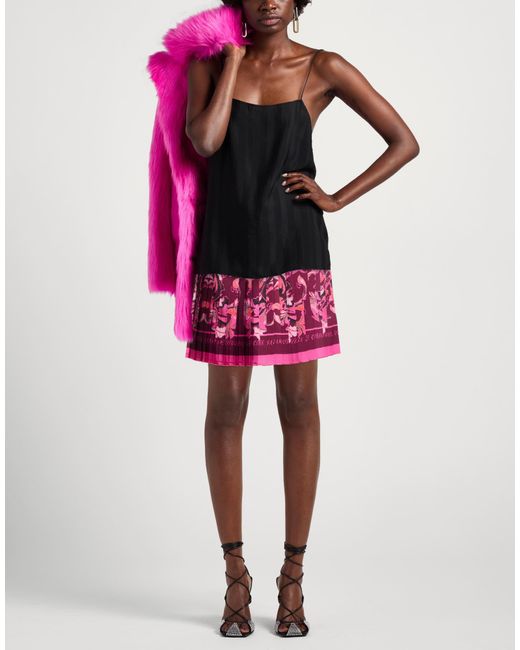 Versace Jeans Couture Red Plum Mini Skirt Polyester