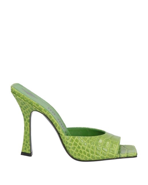 The Attico Green Sandals