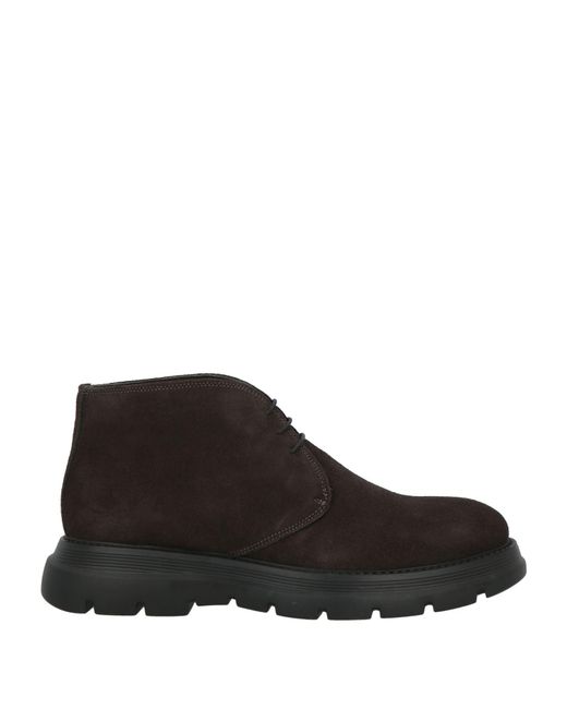 Fedeni Black Ankle Boots Leather for men