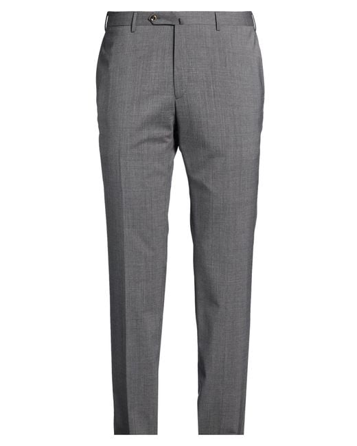 PT Torino Gray Pants Virgin Wool, Elastane for men