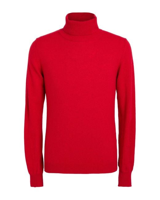Daniele Alessandrini Red Turtleneck for men