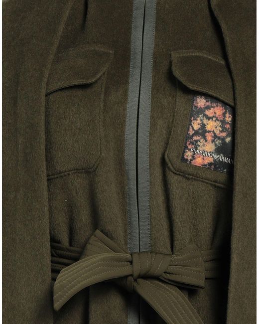 Emporio Armani Coat in Green Lyst UK