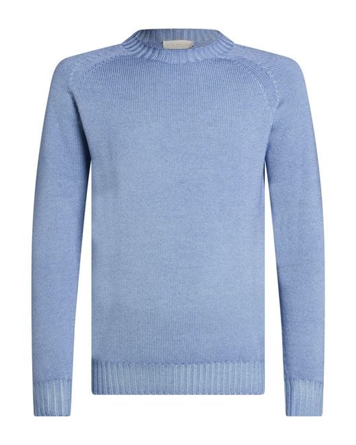 LUIGI GENTILE Blue Sweater Wool for men
