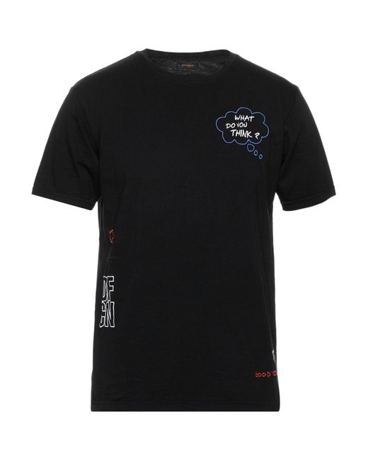 Officina 36 Black T-Shirt Cotton for men