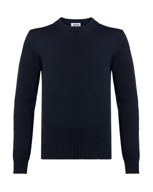 Pullover Alpha Studio de hombre de color Blue
